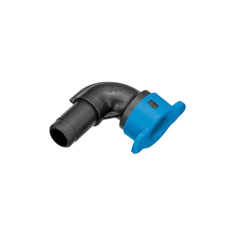 Orbit Blu-Lock Series 31975 Street Pipe Elbow, 1/2 x 3/4 in, 90 deg Angle, ABS