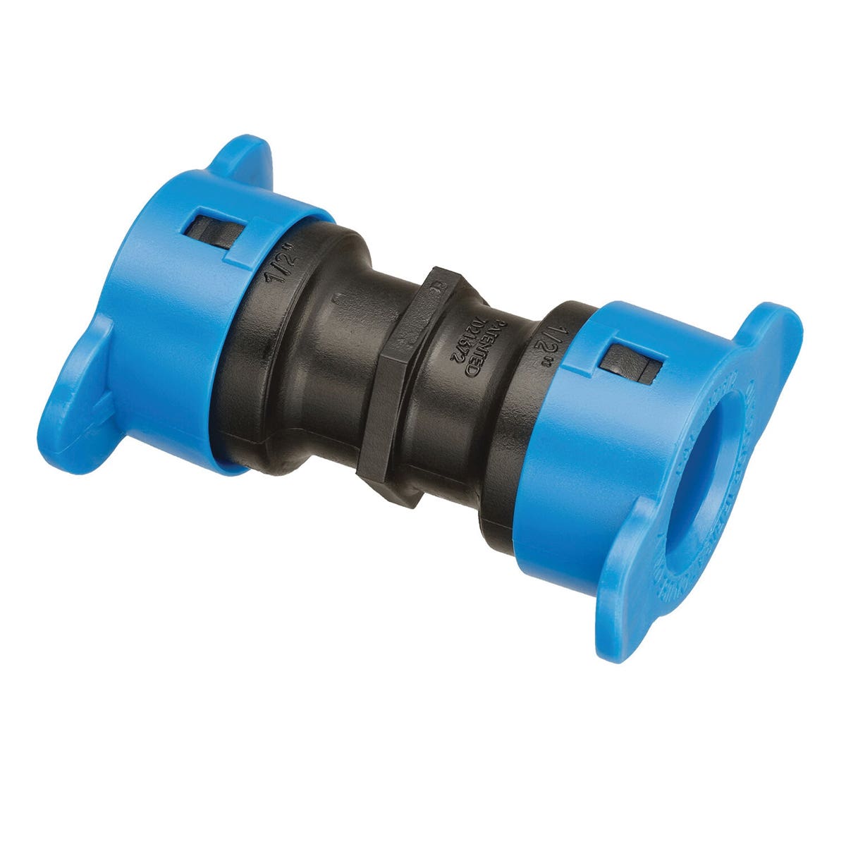 Orbit Irrigation Products Blu-Lock Series 31976 Pipe Coupling, 1/2 in, ABS, Black, 80 psi Pressure
