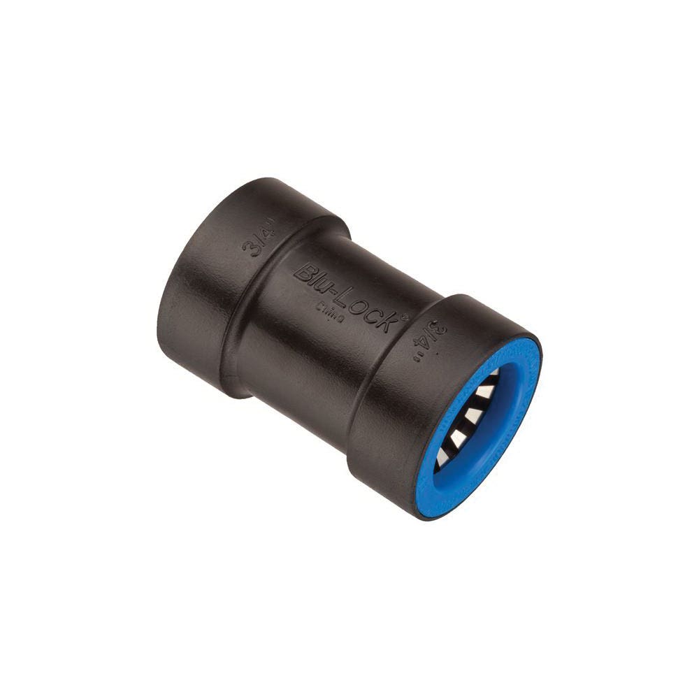 Orbit Blu-Lock Series 31376 Pipe Coupling, 3/4 in, PVC