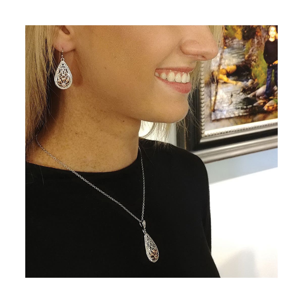 Montana Silversmiths Gates of the Mountains Wildflowers Earrings