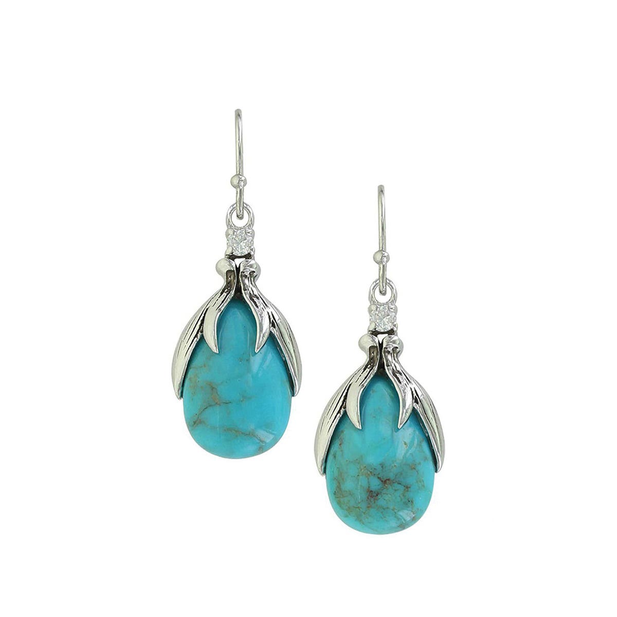 Montana Silversmiths Pursue the Wild Crowns of Glory Turquoise Earrings