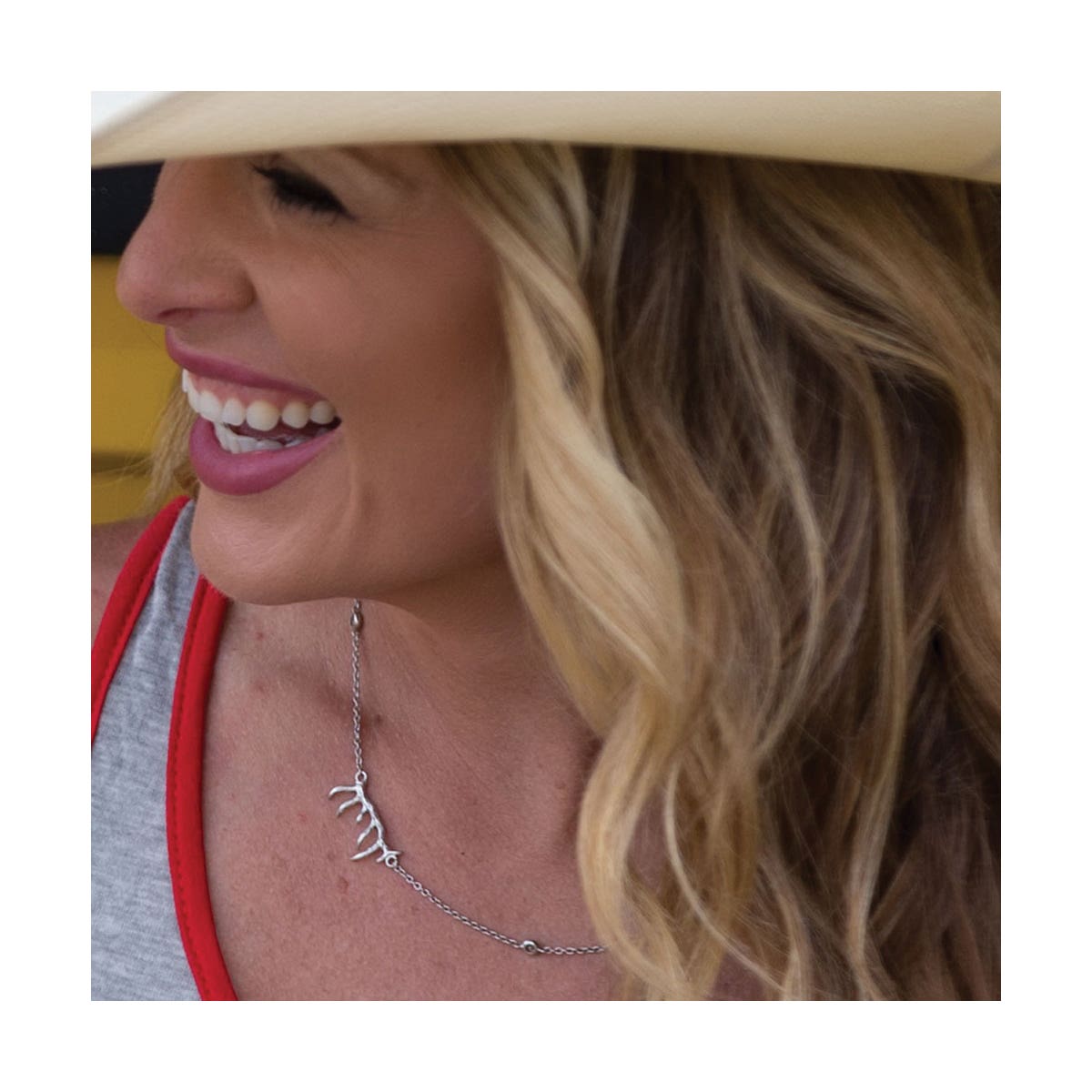 Montana Silversmiths Pursue the Wild Starry Antler's Grace Necklace
