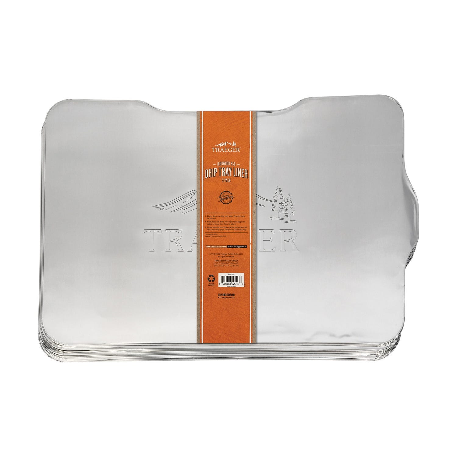 Traeger Drip Tray Liner Aluminum 5 Pack