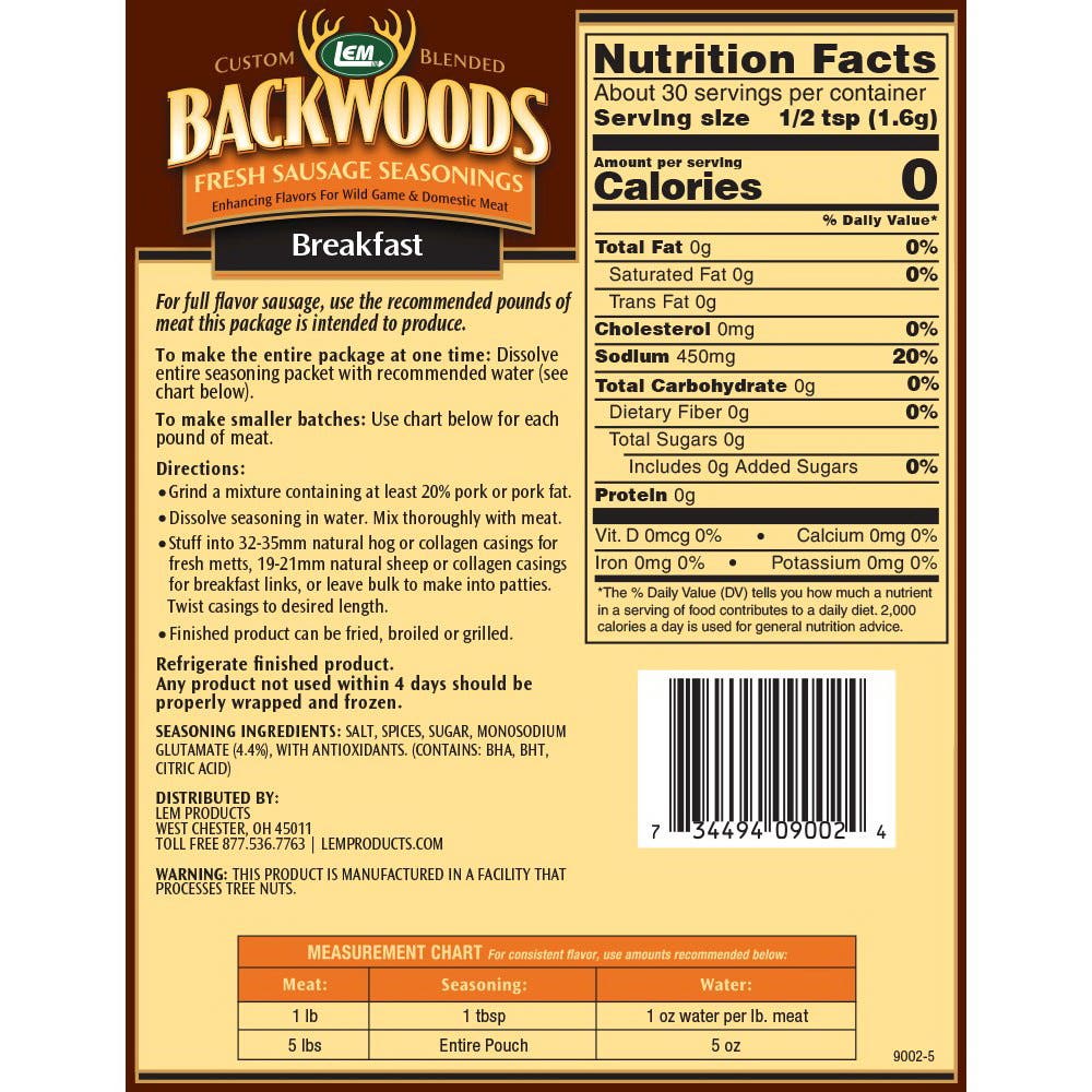 LEM Breakfast Seasoning, 1.67 oz