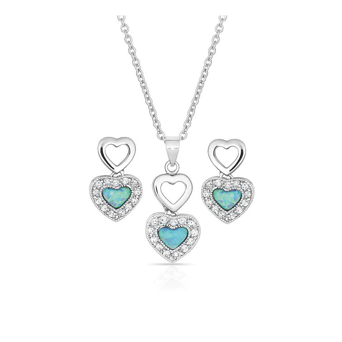 Montana Silversmiths River Lights in Love Jewelry Set