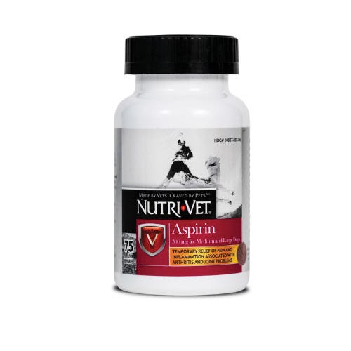Nutri-Vet 12199 Aspirin Chewable Tablet, L, 300 g