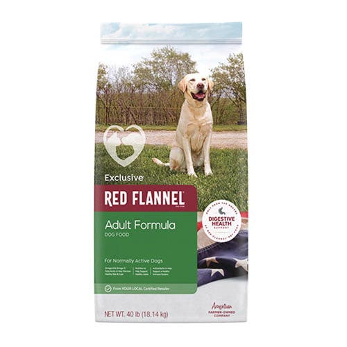 Red Flannel 66516 Dog Food, Adult Breed, Dry, 40 lb Bag