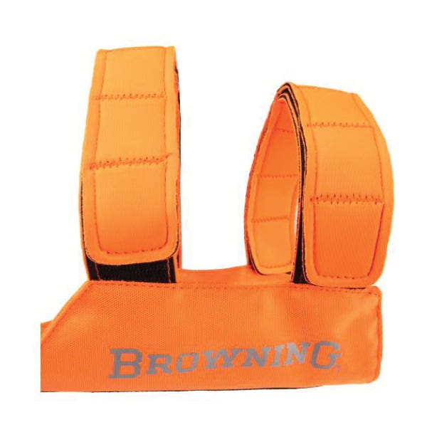 Browning P000003880199 Chest Protection Vest, M, Neoprene, Safety Orange, Hook and Loop Strap Closure