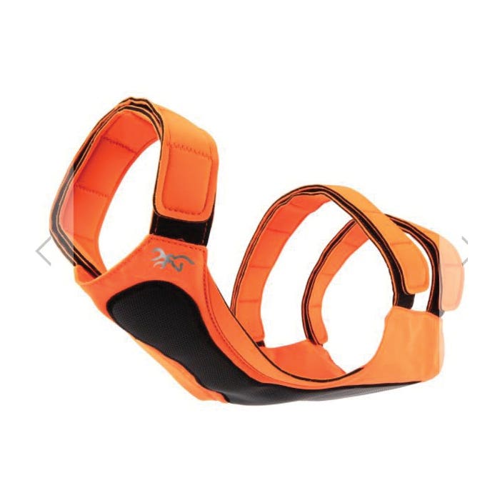 Browning P000003880199 Chest Protection Vest, M, Neoprene, Safety Orange, Hook and Loop Strap Closure