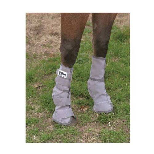 Cashel Leg Guard, Horse, Polyester Mesh, Hook-and-Loop Closure, Gray