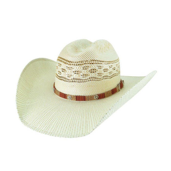 Bailey SPRADLEY Series Hat, Men's, L, Bangora Straw/Leather, Beige/Sand - 911555
