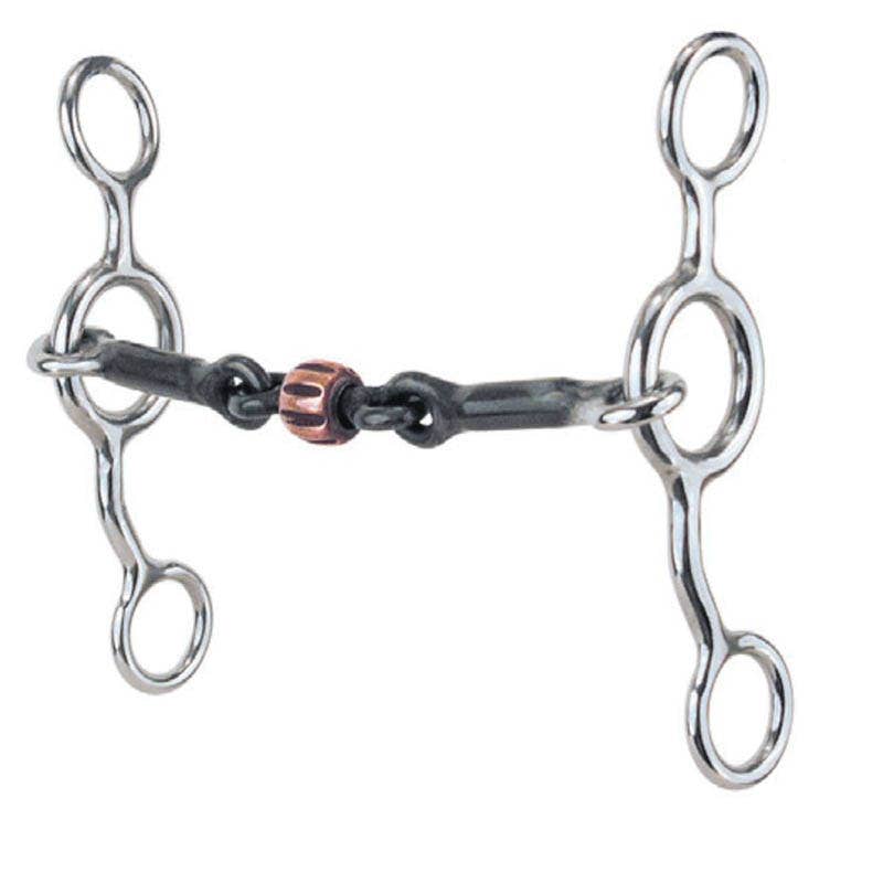 Reinsman Junior Cowhorse Snaffle Bit, 3/8 in, 5 in Mouth, Copper/Iron
