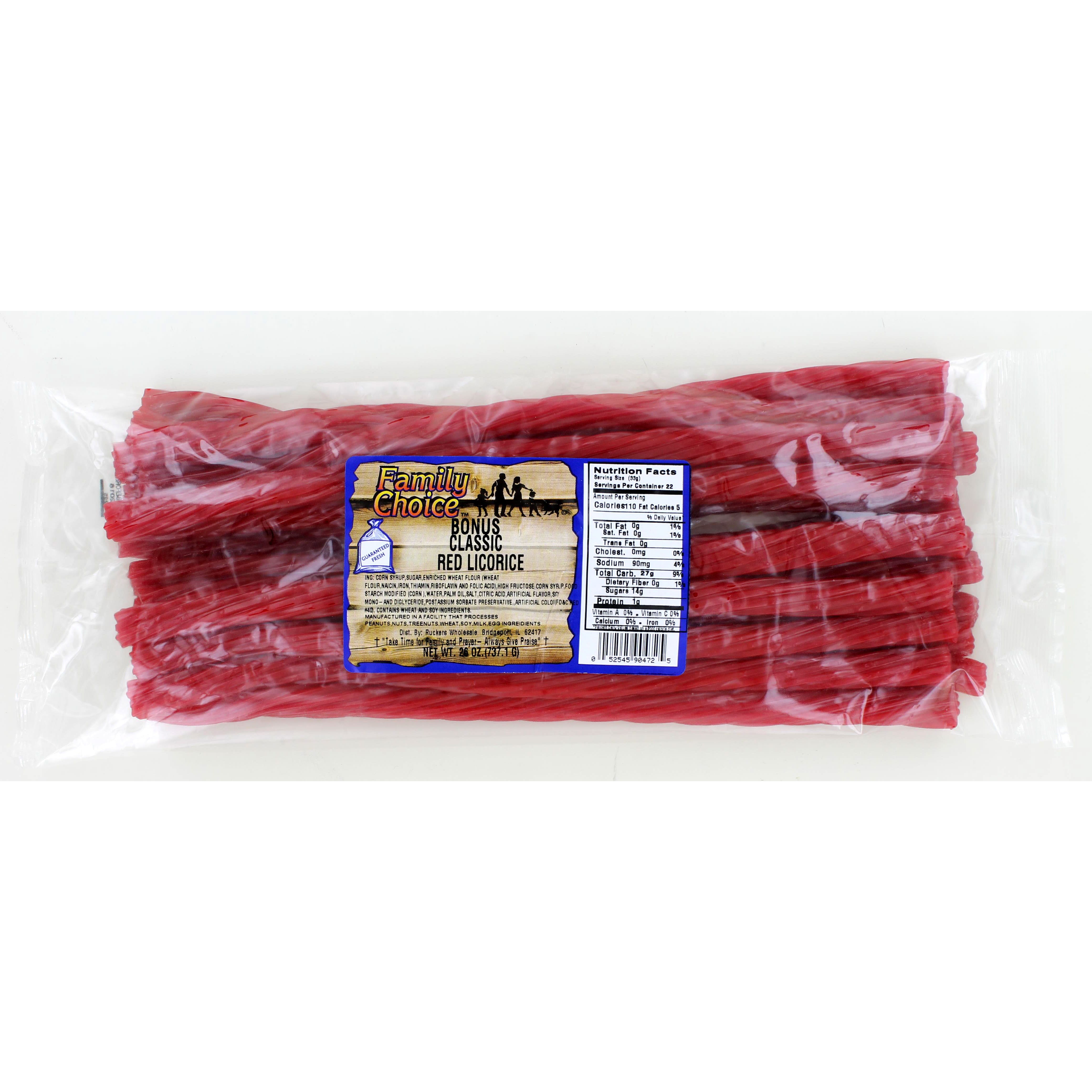 Family Choice Licorice Candy, Original Flavor, 22 oz Cello Bag