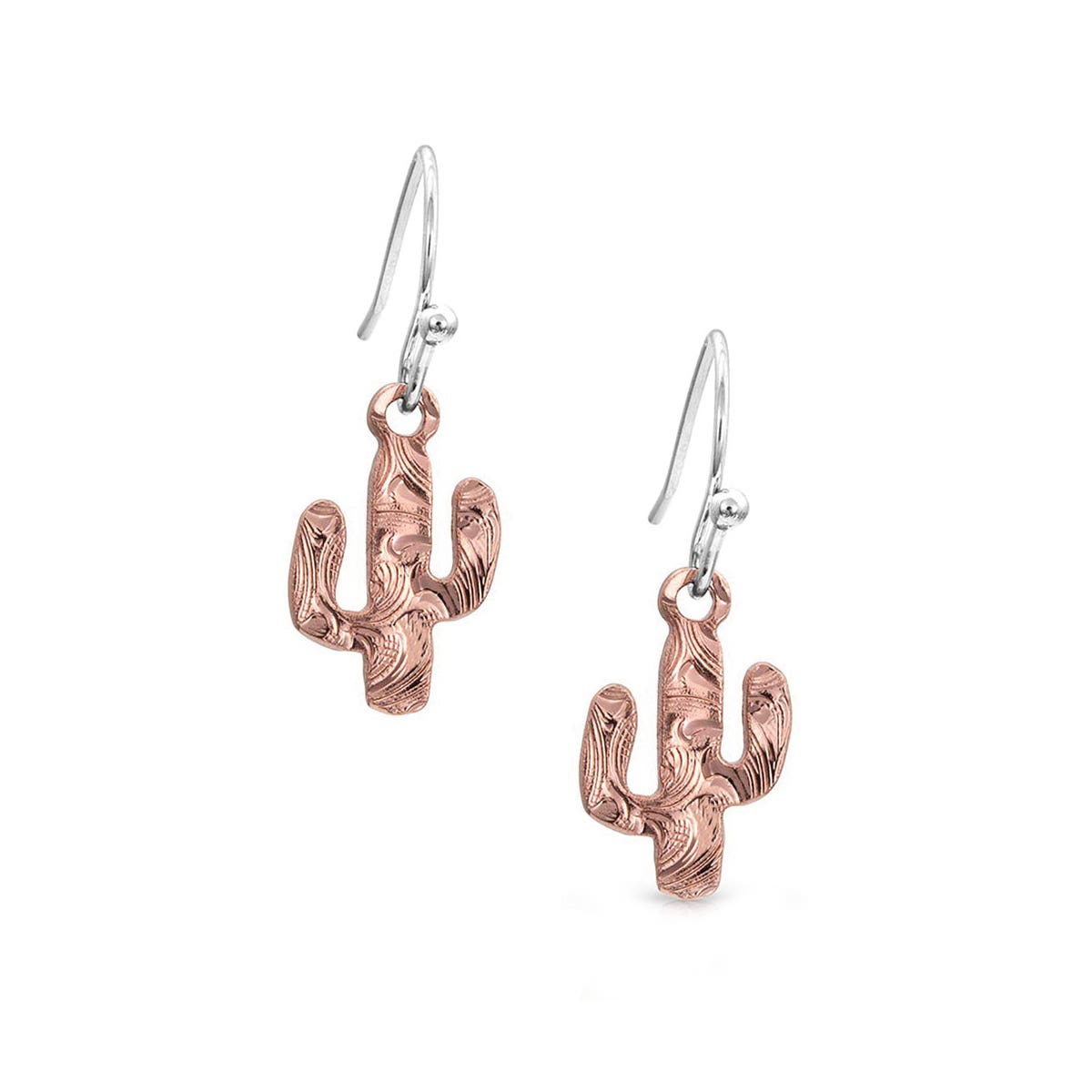 Montana Silversmiths Desert Darling Rose Cactus Earrings