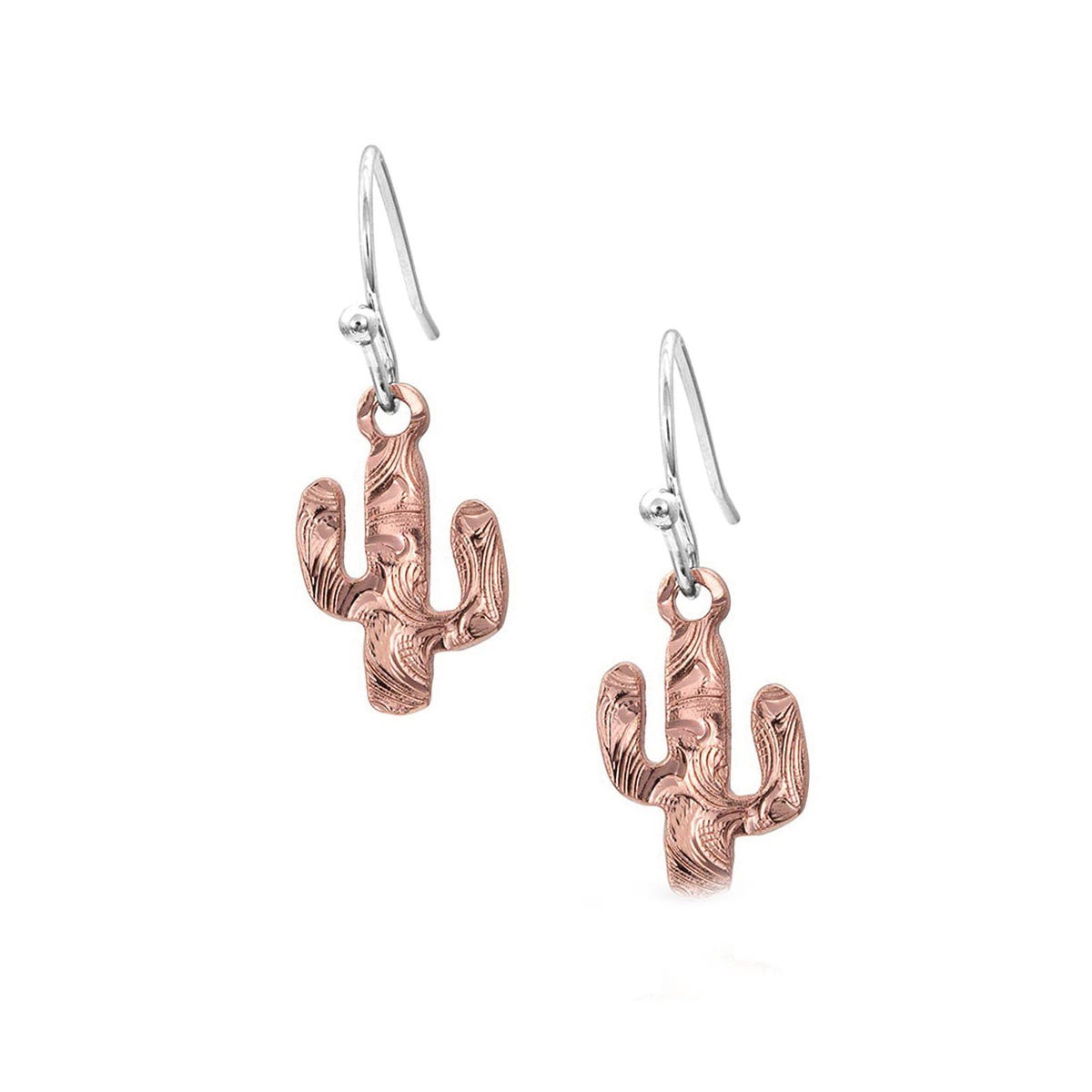 Montana Silversmiths Desert Darling Rose Cactus Earrings