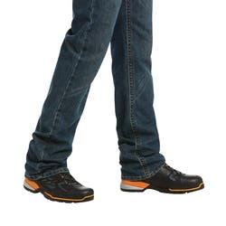 Ariat Rebar M5 Series Jeans, 30 in, 32 in L, Ironside, Slim, Straight, Stretchable