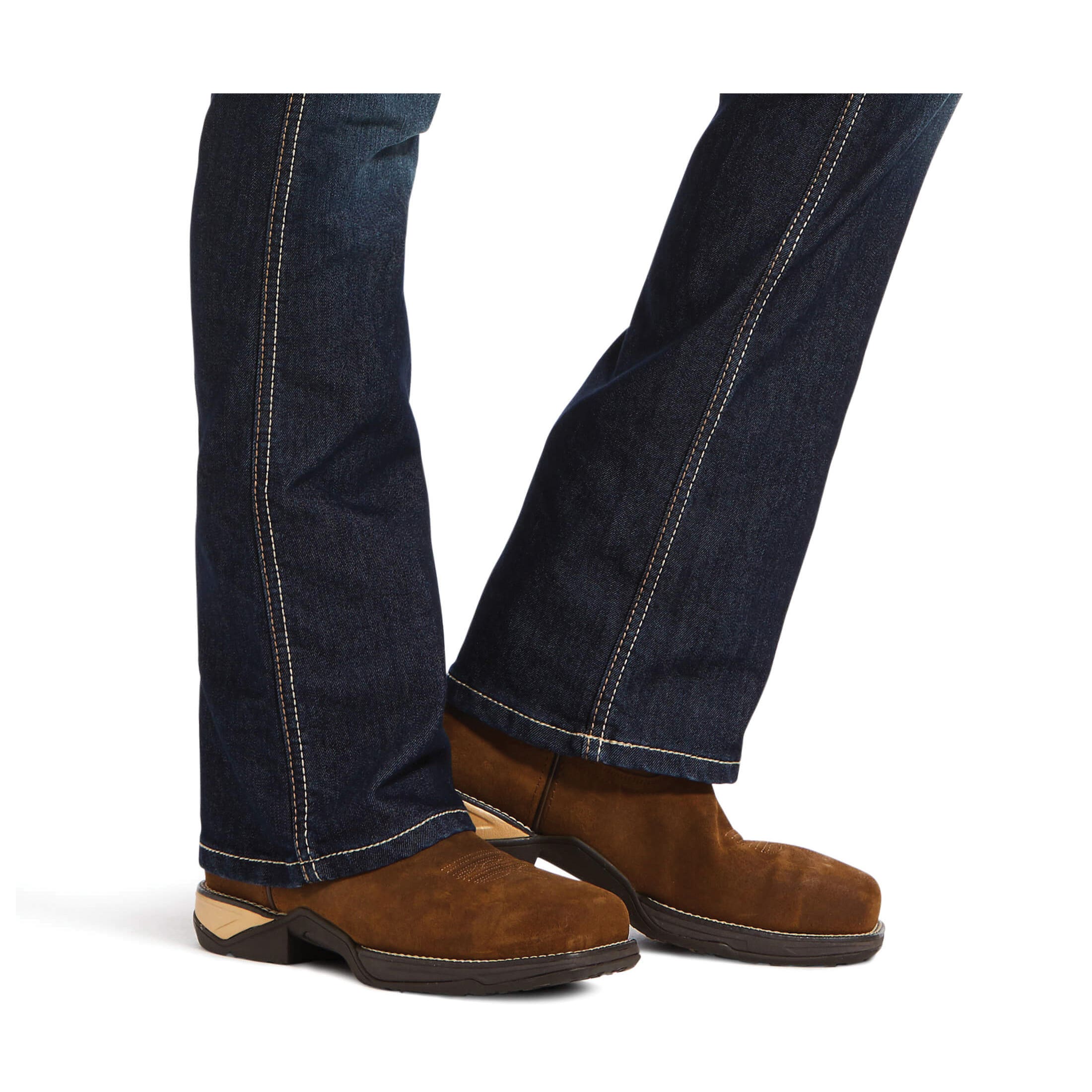 Ariat Rebar Riveter Series Jeans, S, 28 in, 31 in L, Hallow, Bootcut, Standard, Short, Stretchable