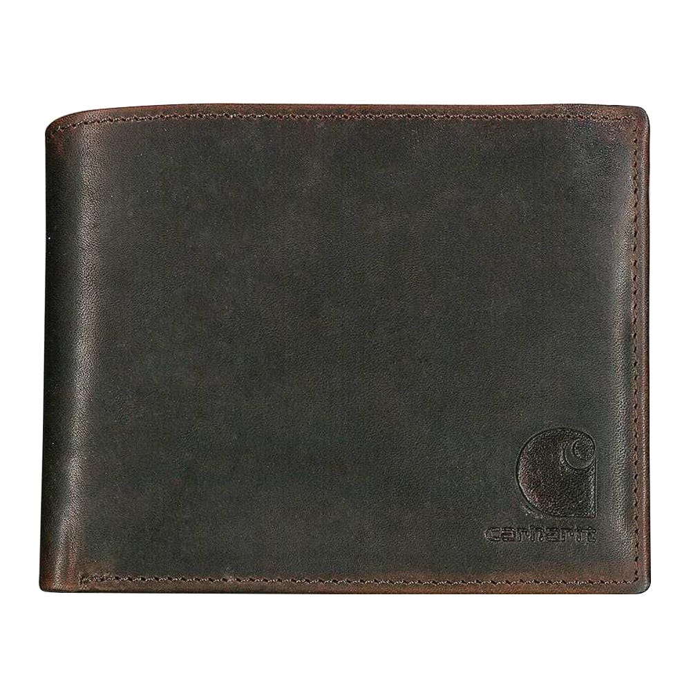 Carhartt Passcase Wallet, Front Pocket, Men's, Carhartt Logo Embossed, Brown/Oil Tan