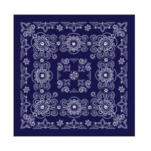 The Bandanna Co Bandana, Cotton, Navy