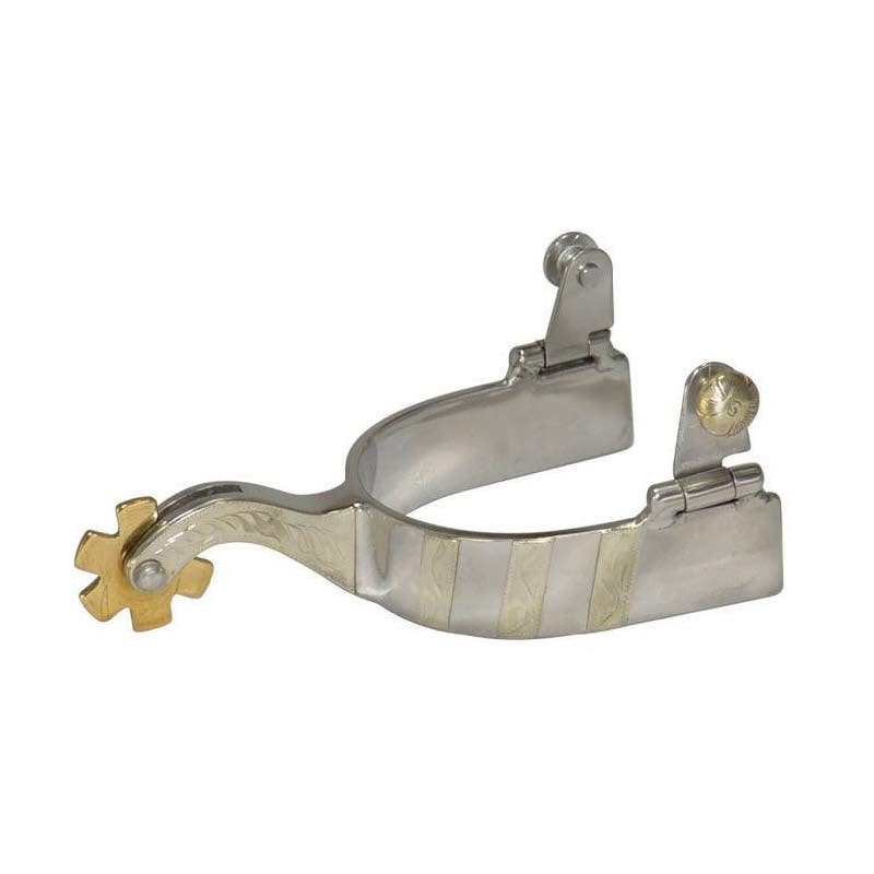 Reinsman Diamond R Series Show Spur, Women's, Brass/Stainless Steel, German Silver