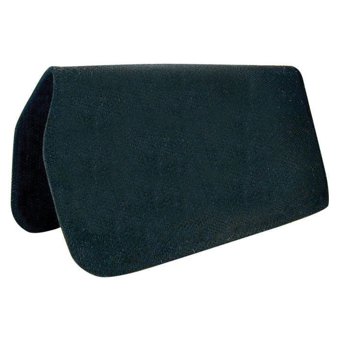 Reinsman Square Futurity Front Under Saddle Pad, Horse, 1/2 in Thick, Wool Felt, Black