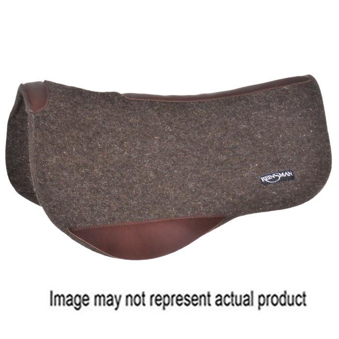 Reinsman Saddle Pad, 3/4 in Thick, Wool, Chocolate