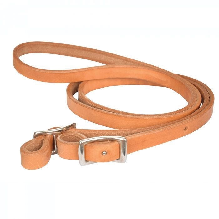 Reinsman Pony Rein, 6 ft L, 5/8 in W, Conway Buckle, Harness Leather