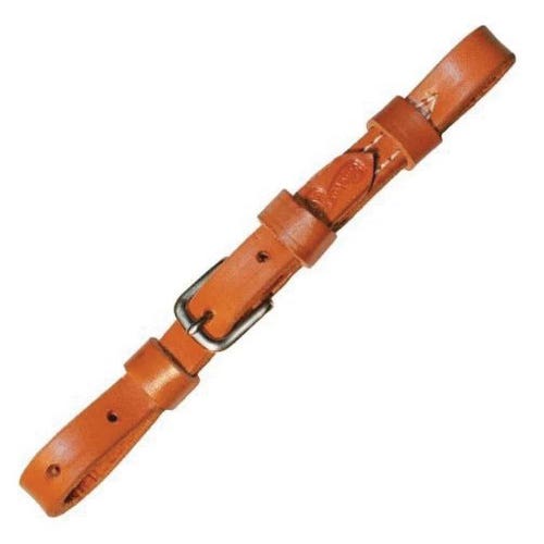 Circle Y Curb Strap, Leather/Nickel, Regular Oil, Smooth
