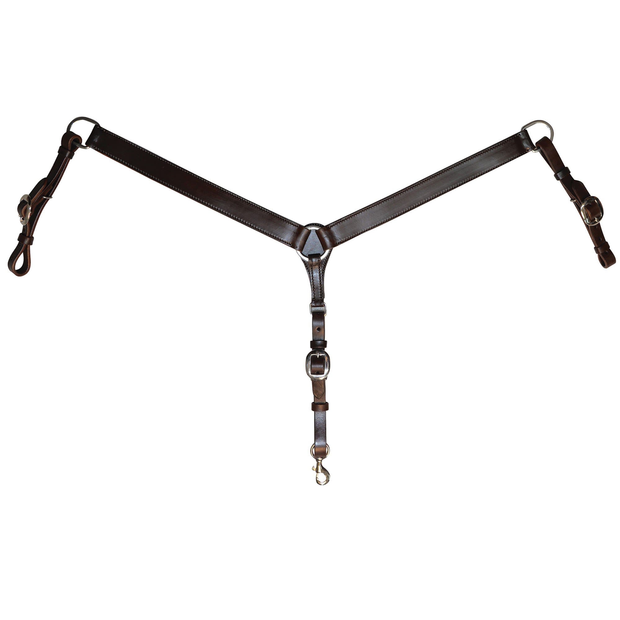 Circle Y Breast Collar, 1-1/2 in W, Walnut - 98574