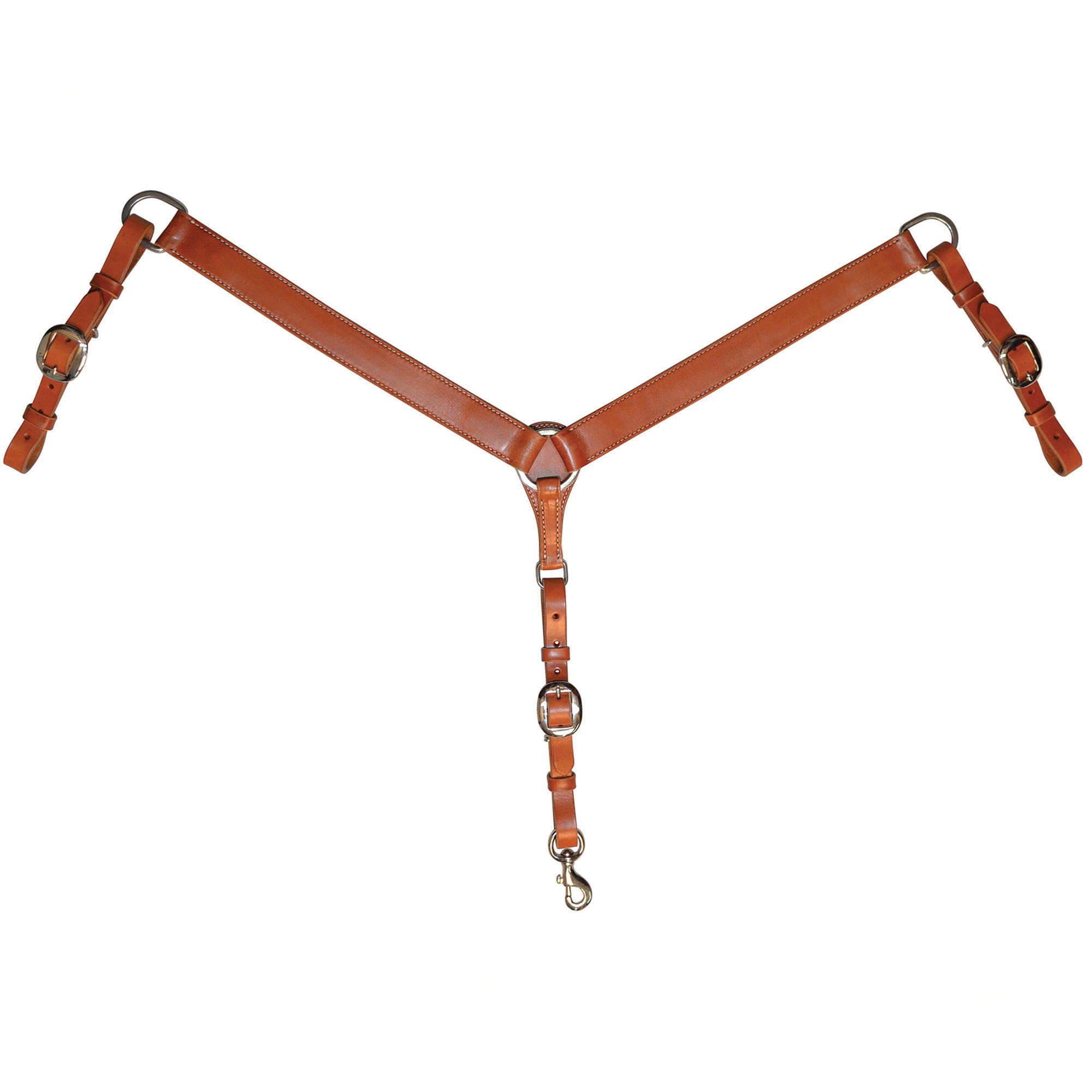 Circle Y Breast Collar, 1-1/2 in W, Regular Oil - 98575