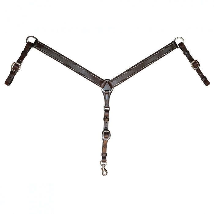 Circle Y Breast Collar, 1-1/2 in W, Walnut - 807547