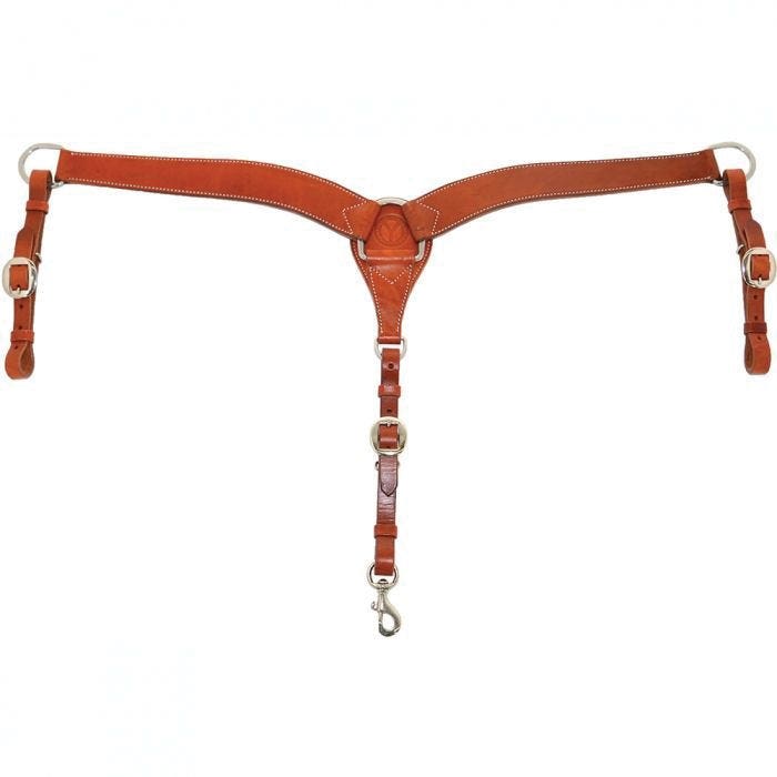 Circle Y Breast Collar, 2 in W, Regular Oil - 807542