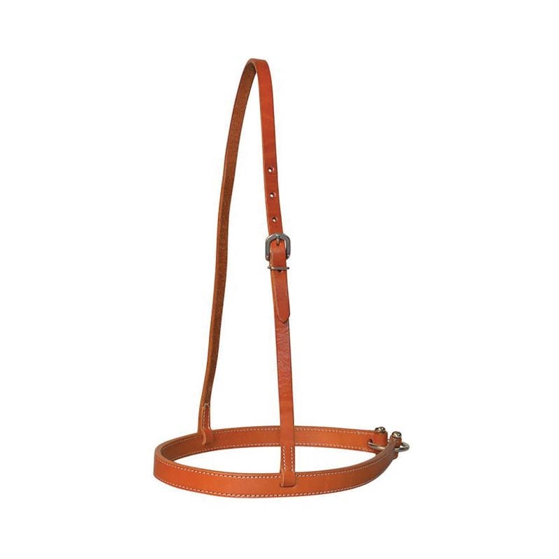 Circle Y Smooth Noseband, 1 in W, Leather, Regular Oil