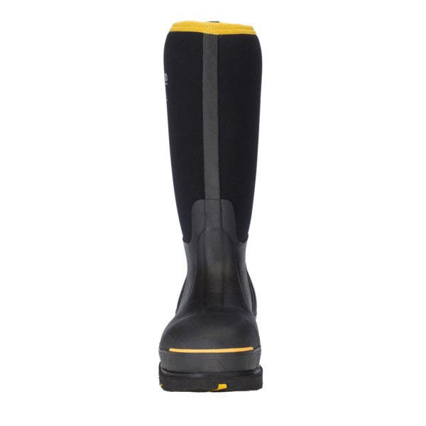 Dryshod West Protective Work Boots, 11, Black/Yellow, Rubber, Yes