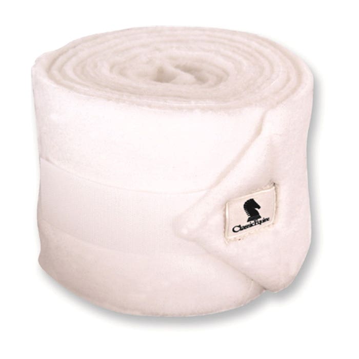 Classic Equine Classic Polo Wrap, Fleece, White