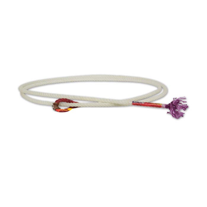 Rattler Racer Piggin String, 6.5 ft L, Soft Rope, Nylon, White