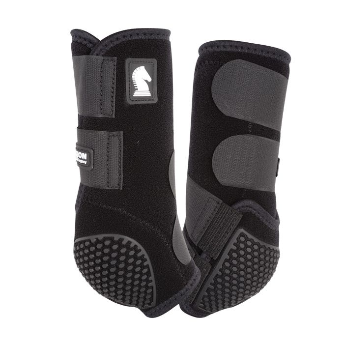 Classic Equine Support Boots, M, Neoprene, Black
