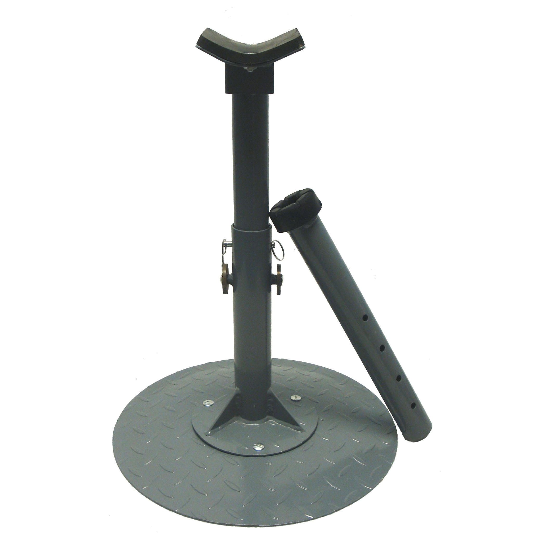 High Country Plastics MFS Maintenance Farrier Stand, 17 to 25-1/2 in, Steel, Gray, Diamond-Plated