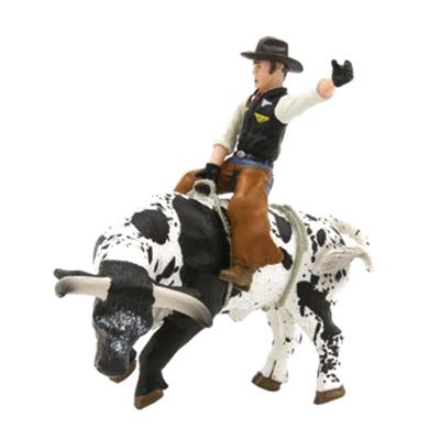 Little Buster Toys Bucking Bull and Rider Toy