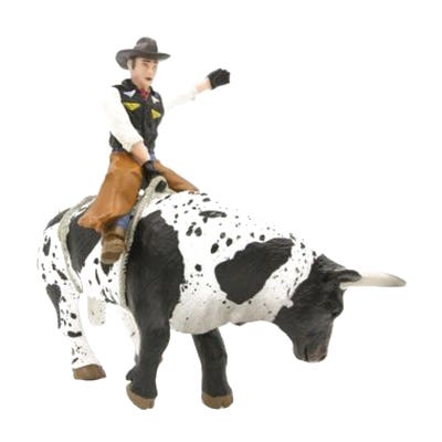 Little Buster Toys Bucking Bull and Rider Toy