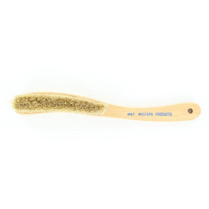 M&F Western Products 01042-06 Hat Brim Brush, Horsehair/Wood, Gray