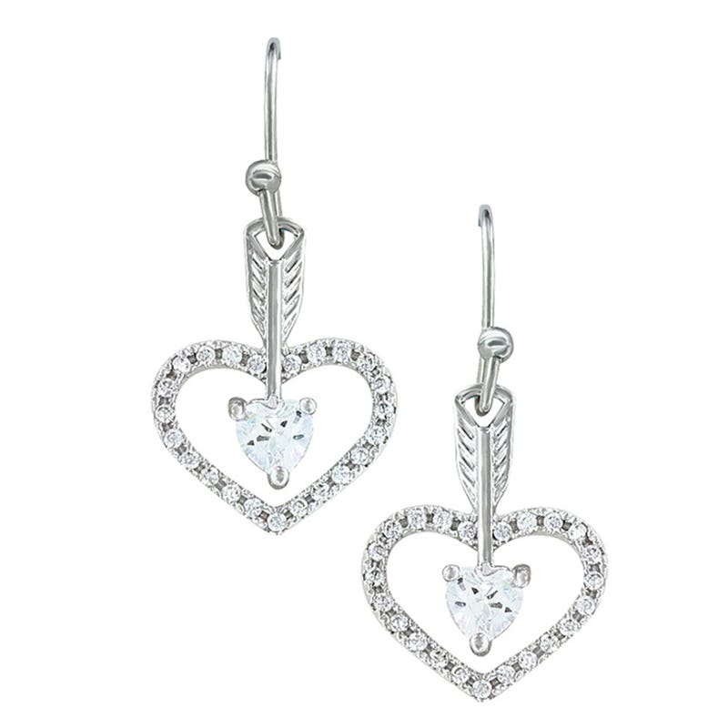 Montana Silversmiths Straight to the Heart Arrow Earrings