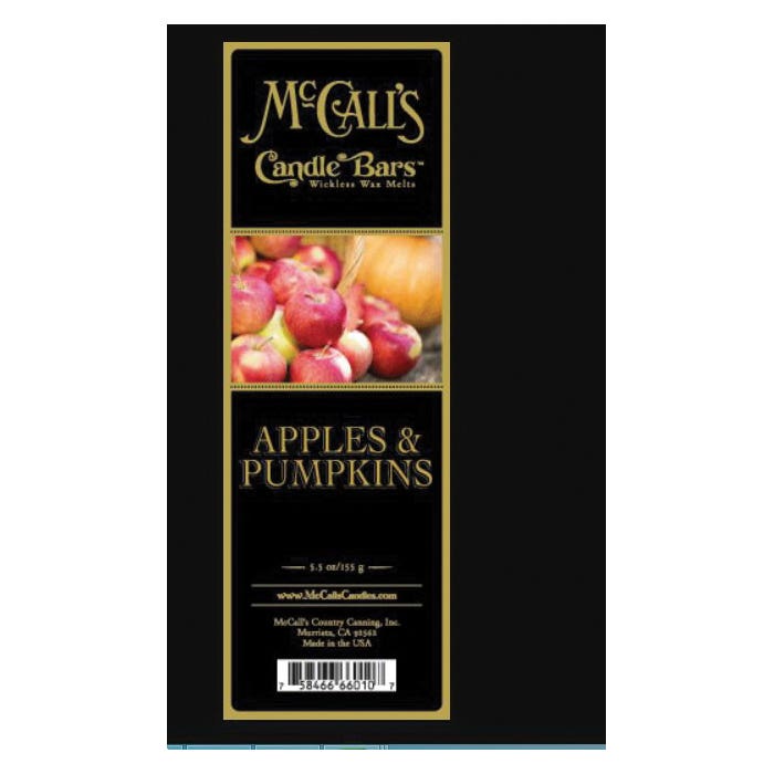 McCall's Candle Bars Series, Apples and Pumpkins, 5.5 oz