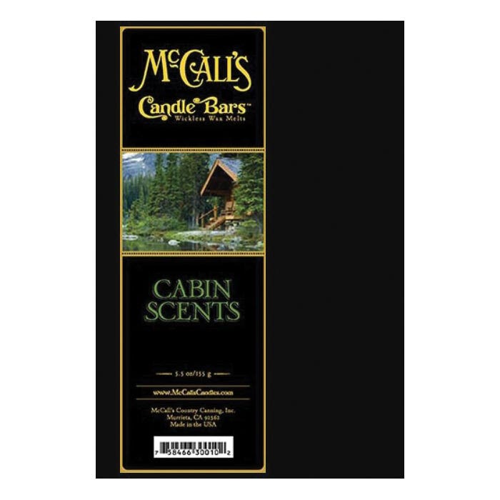McCall's Candle Bars Series, Cabin Scent