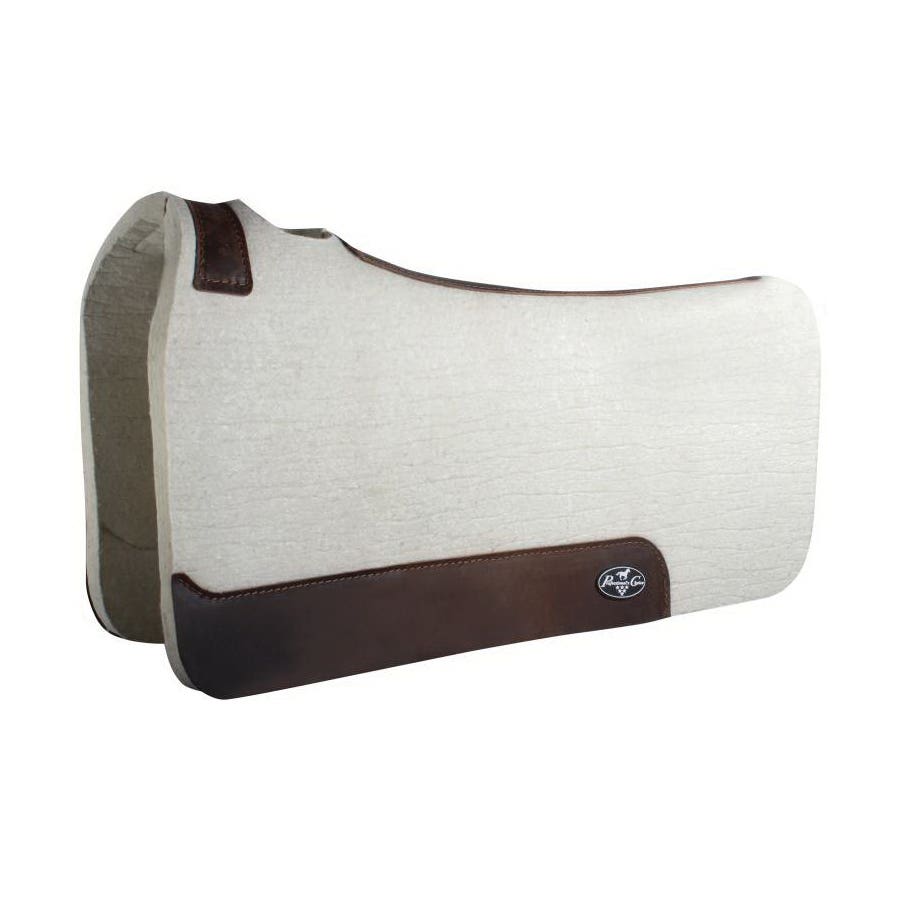Professional's Choice Comfort Fit Saddle Pad, 1-1/4 in Thick, Felt/Genuine Leather, Tan
