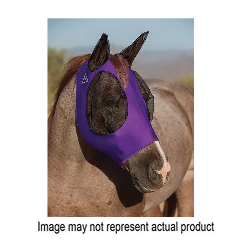 Professional's Choice Comfort-Fit Fly Mask, Pony, Lycra Mesh, Purple