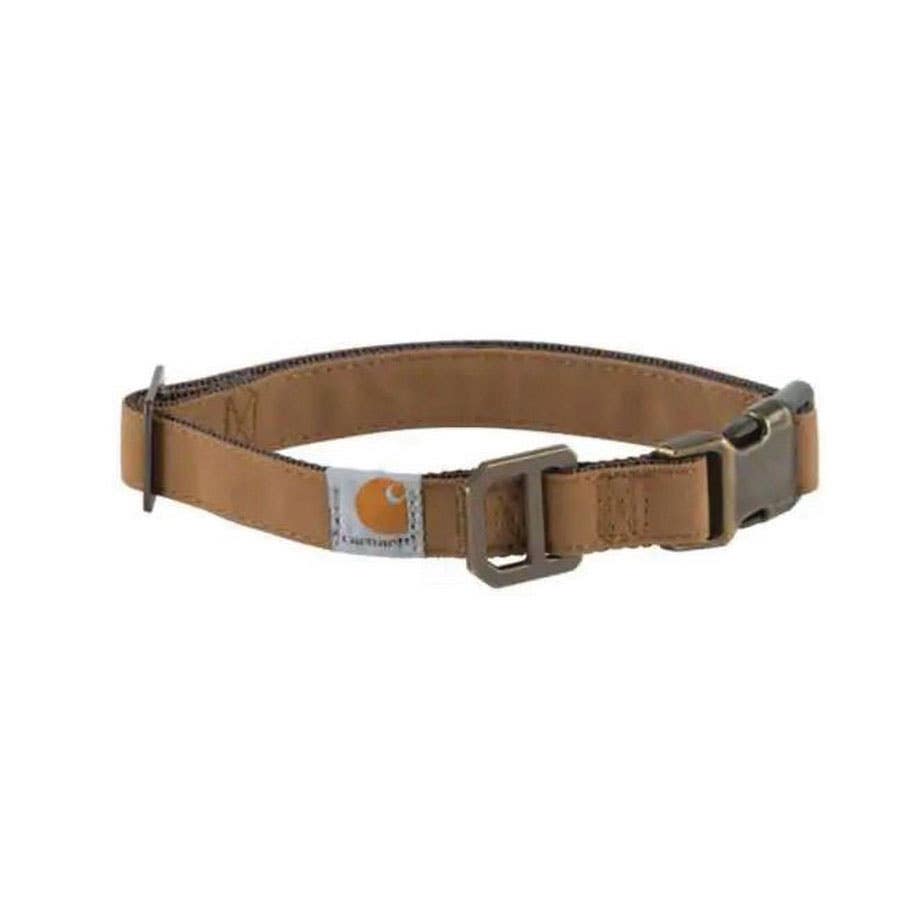Carhartt Journeyman Dog Collar, 18 to 26 in Neck, Duck Canvas/Nylon, Brown