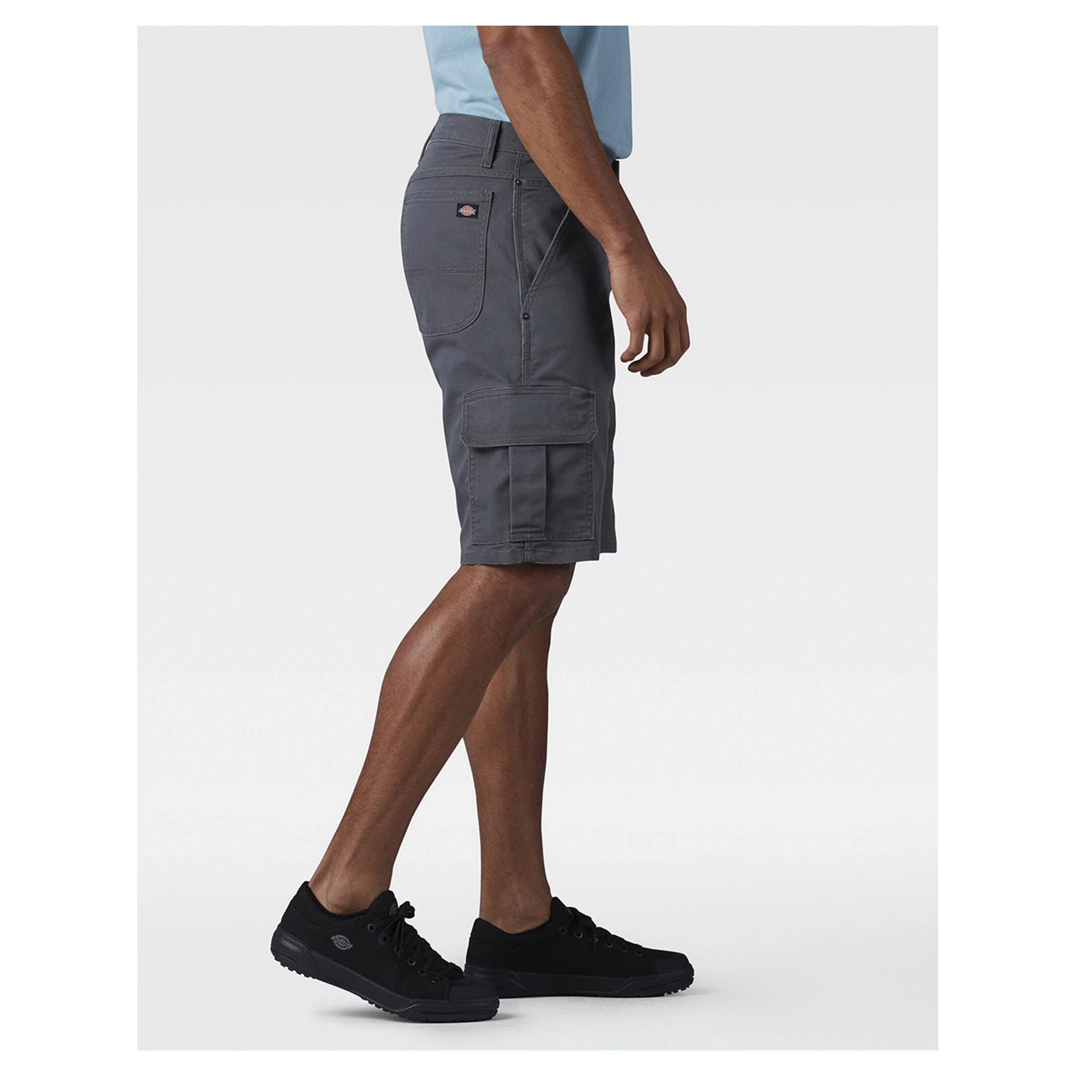 Dickies DX902SSL-40 Cargo Shorts, 40, Cotton/Lycra/Polyester, Stonewashed Gray