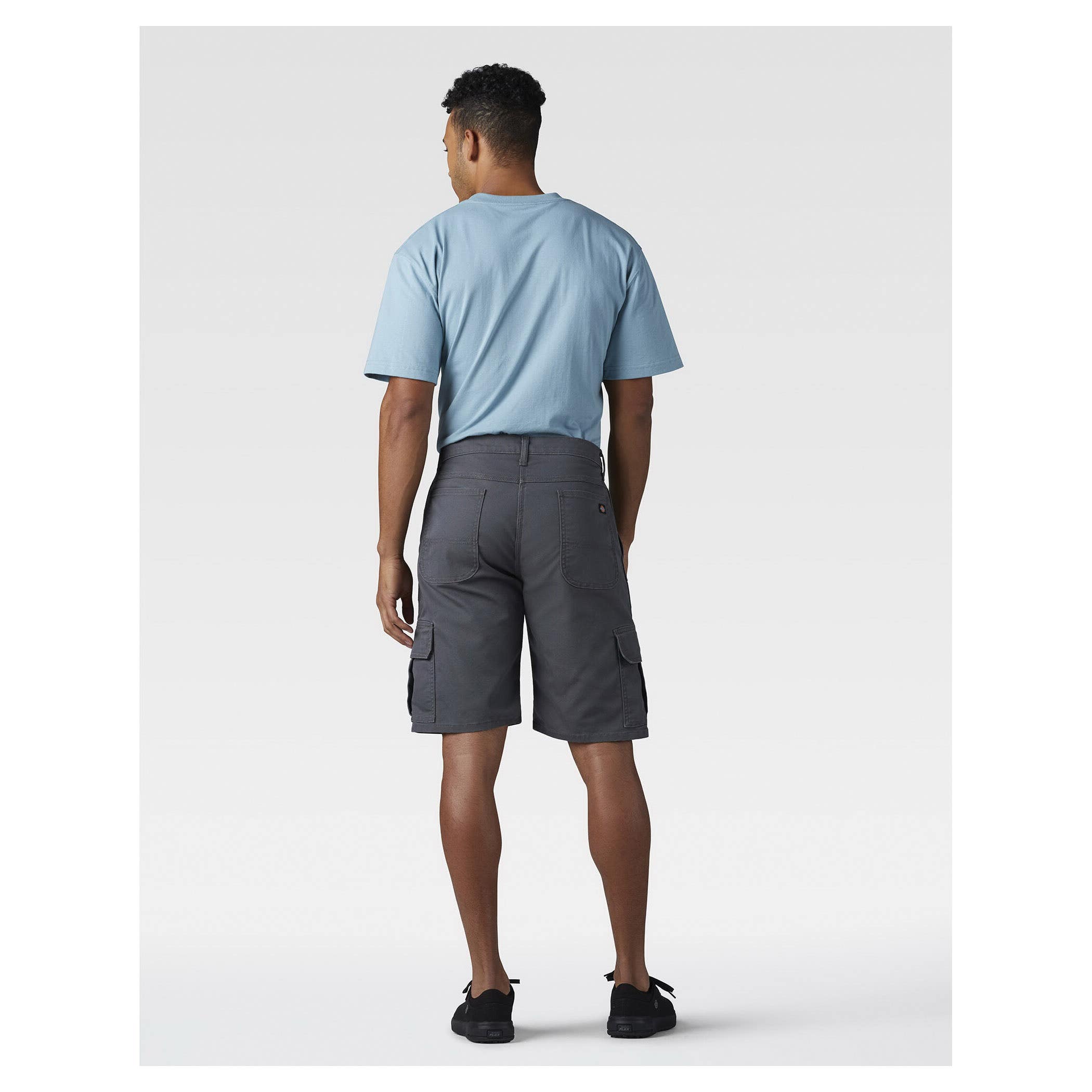 Dickies DX902SSL-32 Cargo Shorts, 32, Cotton/Lycra/Polyester, Stonewashed Gray