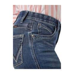 Wrangler Jeans, 9, 31 to 31-1/2 in Waist, 34 in L Inseam, Davis, Bootcut, Regular Fit, Stretchable